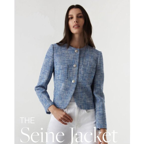Judith & Charles Seine Tweed Jacket size 4 - Picture 1 of 6